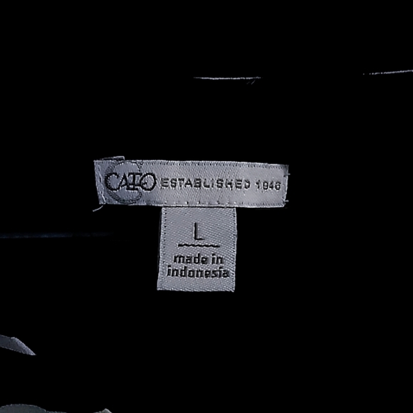 Cato's bell sleeved zebra print long sleeve blouse - Picture 2 of 4